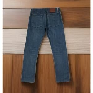 GUSTIN Mens California Skinny Selvedge Indigo Denim Jeans Size 32×28